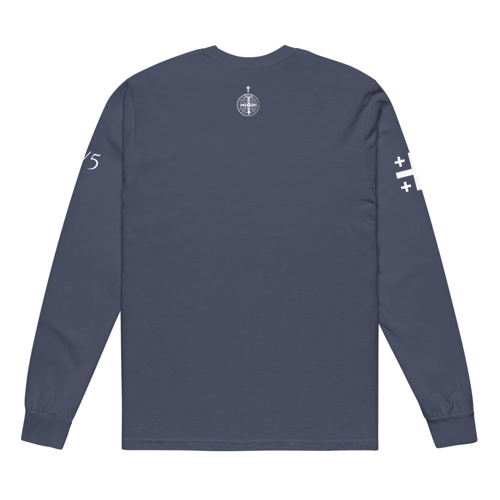 Navy back nape St Benedict medal