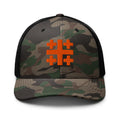 Camo/Black Jerusalem cross 3D puff front