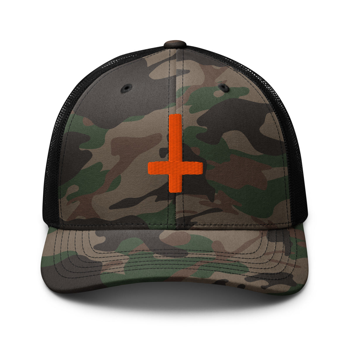 Camo/Black Peter's Cross 3D puff front