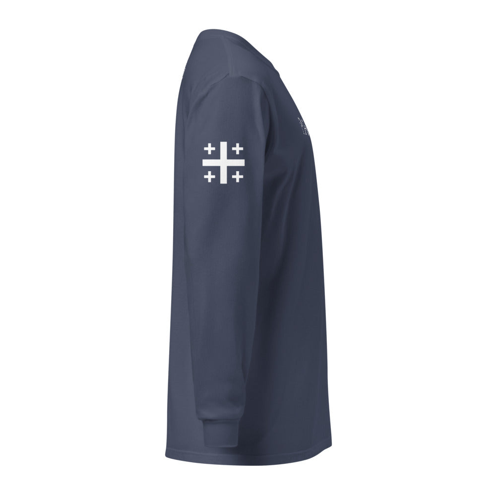 Navy right sleeve Jerusalem cross
