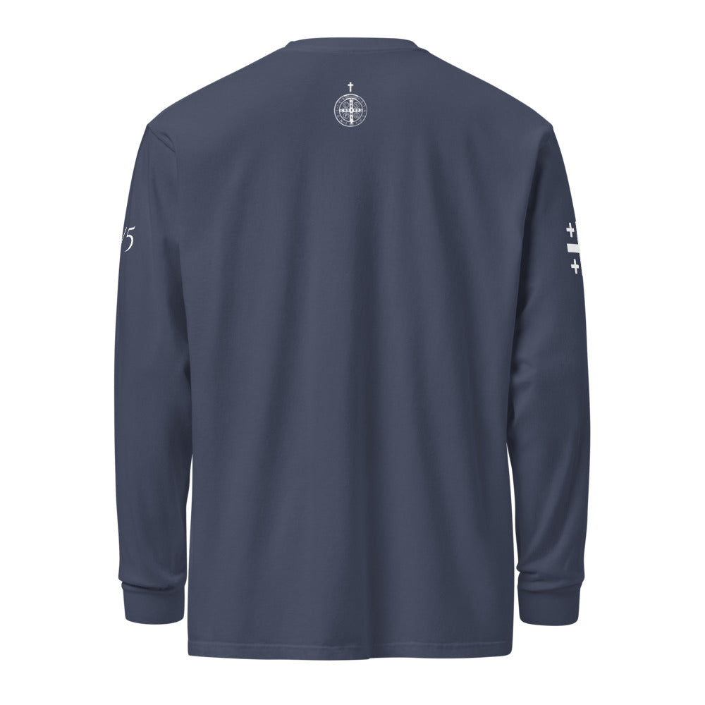 Navy back nape St Benedict medal