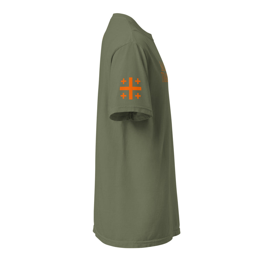 Moss right sleeve Jerusalem cross