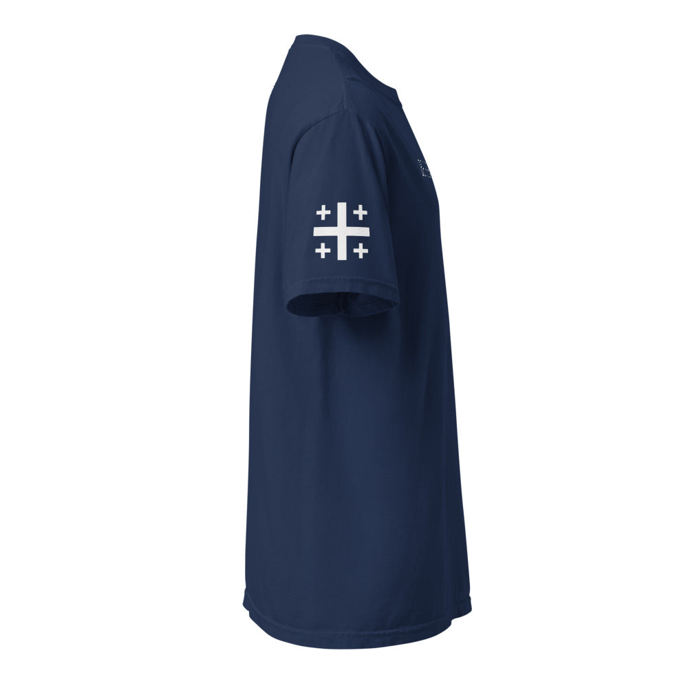 True Navy right sleeve Jerusalem cross