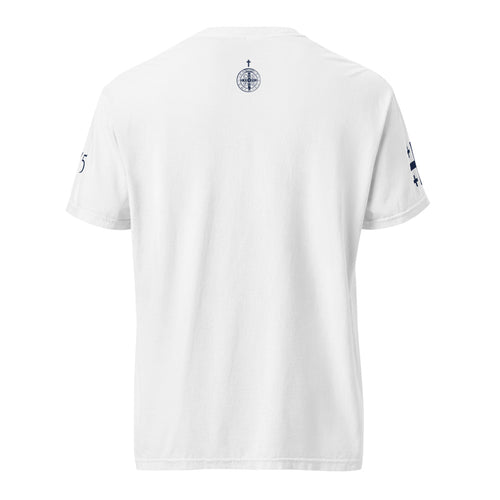 White back nape St Benedict medal